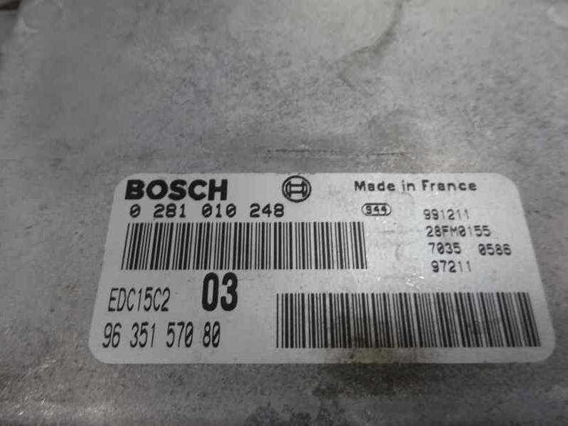 CENTRALITA MOTOR UCE PEUGEOT 406 BERLINA 2000 2.0 HDI (109 CV)