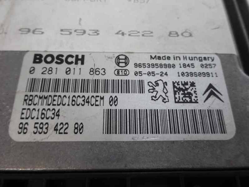 CENTRALITA MOTOR UCE CITROEN C4 BERLINA 2005 1.6 16V HDI (90 CV)