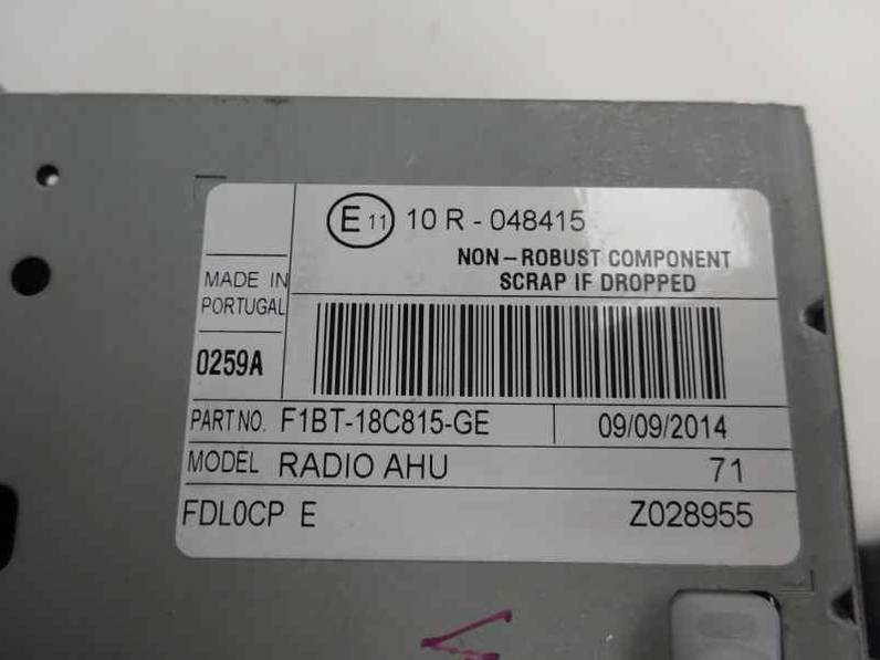 SISTEMA AUDIO RADIO CD FORD FOCUS TURN 2014 1.0 ECOBOOST (125 CV)