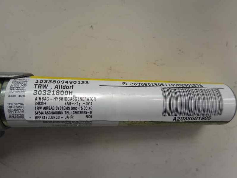 AIRBAG CORTINA DELANTERO IZQUIERDO MERCEDES CLASE CLC CLC 2009 1.8 (143 CV)