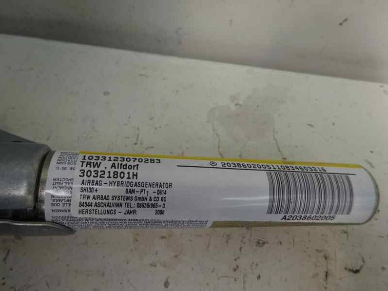 AIRBAG CORTINA DELANTERO DERECHO MERCEDES CLASE CLC CLC 2009 1.8 (143 CV)