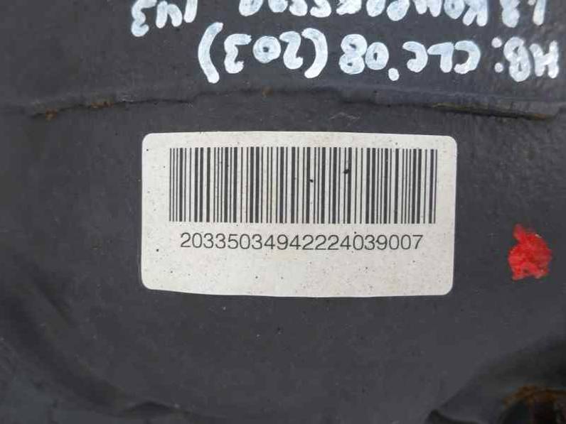 DIFERENCIAL TRASERO MERCEDES CLASE CLC CLC 2009 1.8 (143 CV)