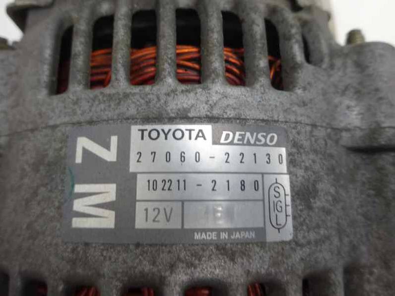 ALTERNADOR TOYOTA RAV 4 2003 1.8 16V (125 CV)