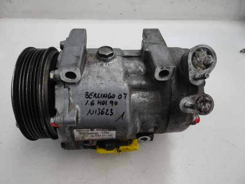 COMPRESOR AIRE ACONDICIONADO CITROEN BERLINGO 2007 1.6 16V HDI (90 CV)