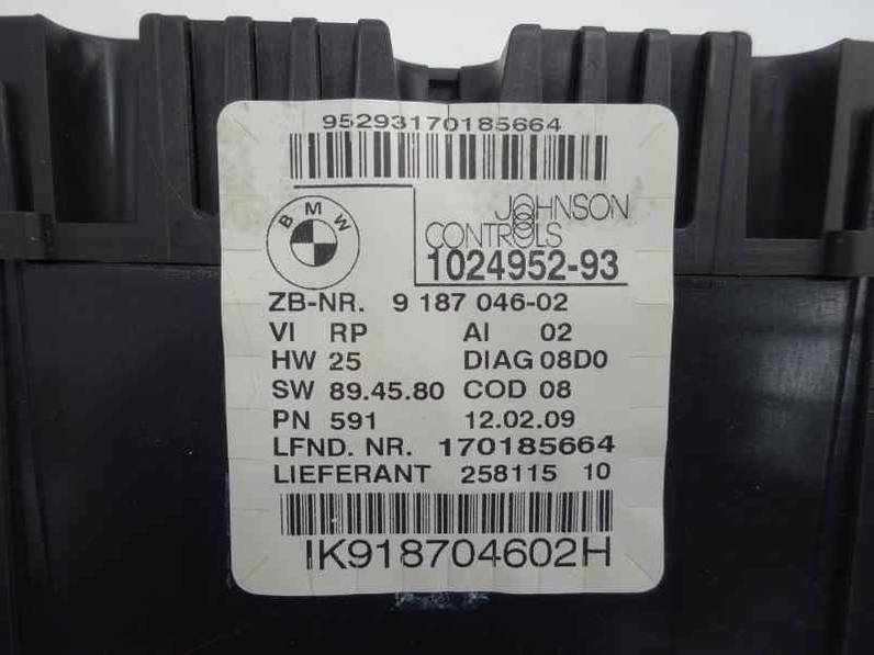 CUADRO INSTRUMENTOS BMW SERIE 1 BERLINA 2009 2.0 TURBODIESEL (143 CV)