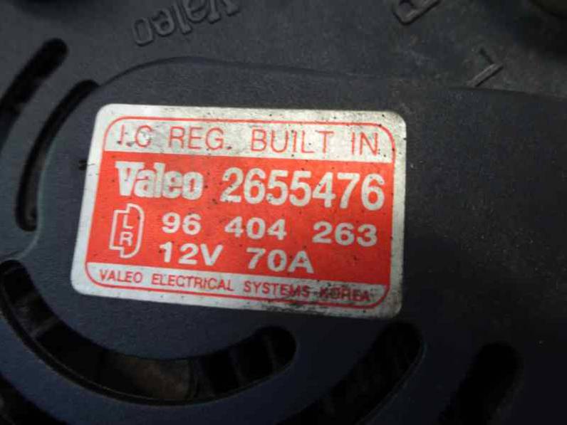 ALTERNADOR DAEWOO KALOS 2003 1.2 (72 CV)