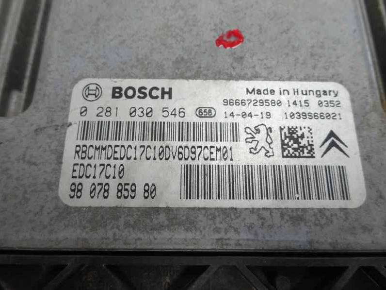 CENTRALITA MOTOR UCE FIAT SCUDO FURGON 2014 1.6 JTDM (90 CV)