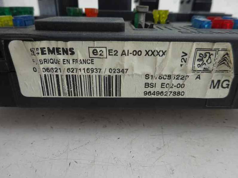 CAJA RELES FUSIBLES PEUGEOT 206 BERLINA 2003 1.4 HDI (68 CV)