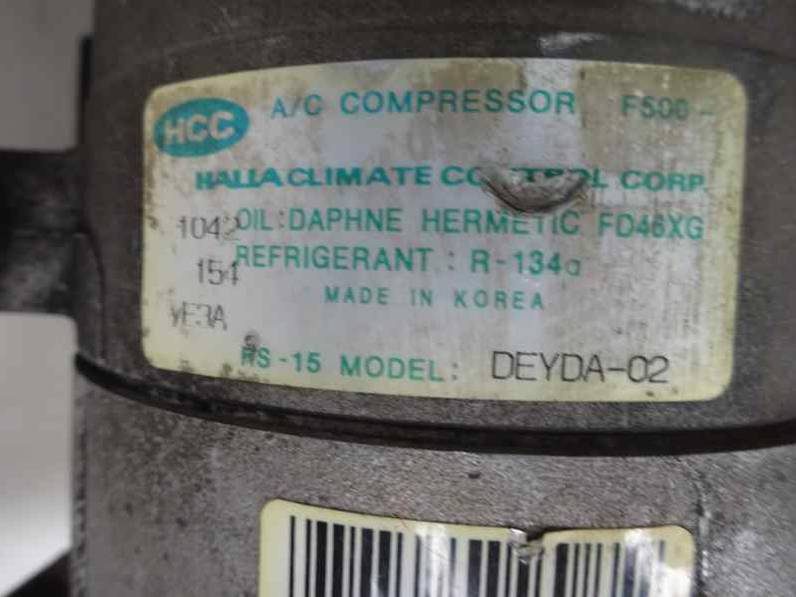 COMPRESOR AIRE ACONDICIONADO HYUNDAI MATRIX 2003 1.5 CRDI (82 CV)