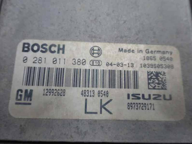 CENTRALITA MOTOR UCE OPEL ASTRA H BERLINA 2004 1.7 16V CDTI (80 CV)