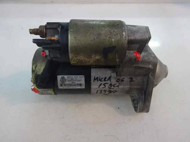 MOTOR ARRANQUE NISSAN MICRA 2006 1.5 DCI TURBODIESEL (68 CV)