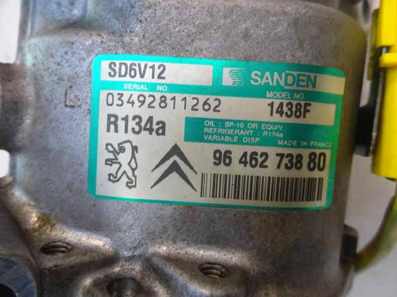 COMPRESOR AIRE ACONDICIONADO PEUGEOT 206 BERLINA 2003 1.4 (75 CV)