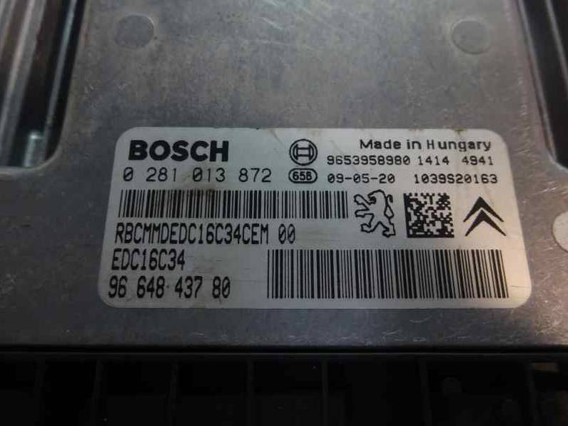 CENTRALITA MOTOR UCE CITROEN C3 PICASSO 2009 1.6 16V HDI (90 CV)