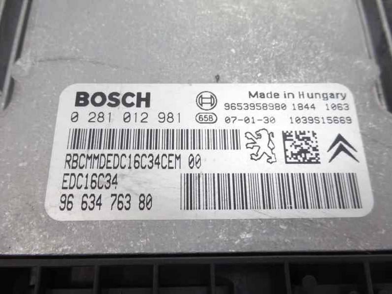 CENTRALITA MOTOR UCE CITROEN C4 GRAND PICASSO 2007 1.6 16V HDI FAP (109 CV)