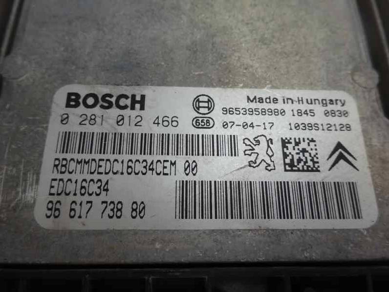 CENTRALITA MOTOR UCE CITROEN XSARA PICASSO 2007 1.6 16V HDI FAP (109 CV)