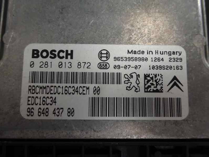 CENTRALITA MOTOR UCE CITROEN C3 PICASSO 2009 1.6 16V HDI (90 CV)