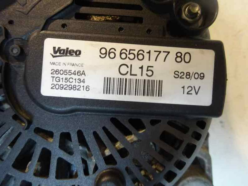 ALTERNADOR CITROEN C3 PICASSO 2009 1.6 16V HDI (90 CV)