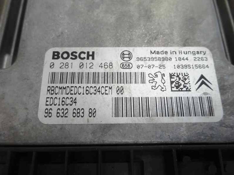 CENTRALITA MOTOR UCE CITROEN XSARA PICASSO 2007 1.6 16V HDI (90 CV)