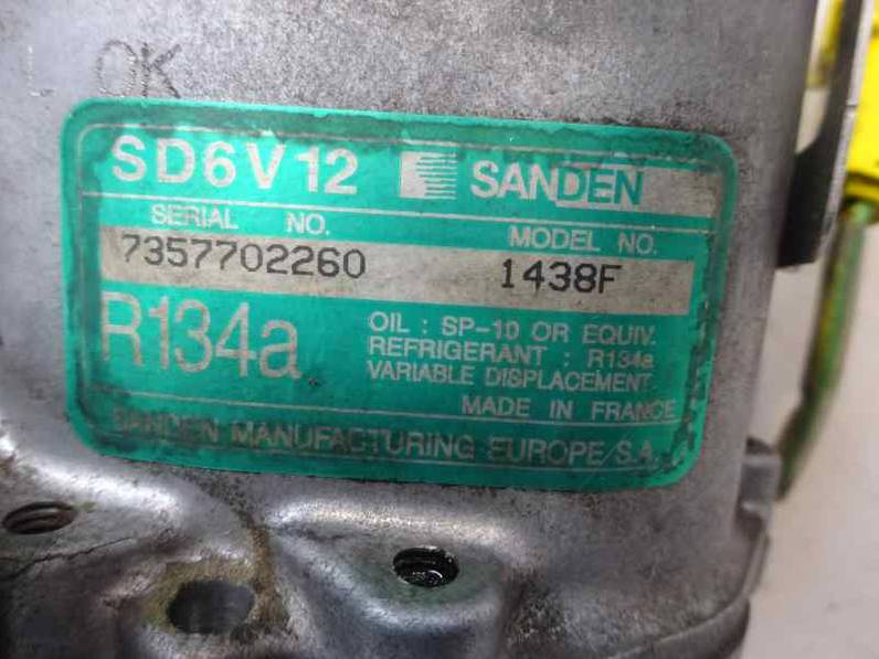 COMPRESOR AIRE ACONDICIONADO PEUGEOT 206 BERLINA 2002 1.4 HDI (68 CV)