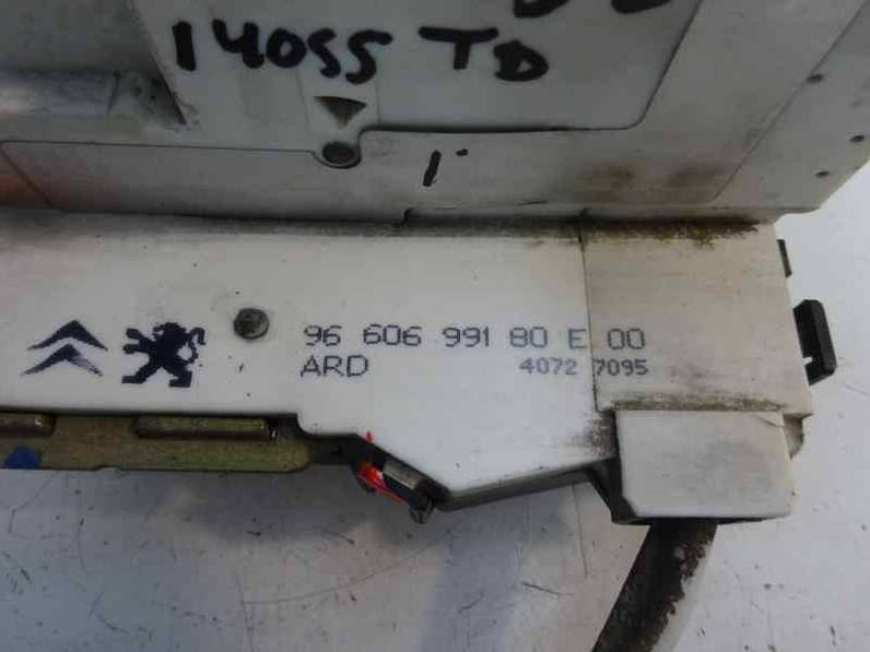 CERRADURA PUERTA TRASERA DERECHA PEUGEOT 407 2005 2.0 16V HDI (136 CV)