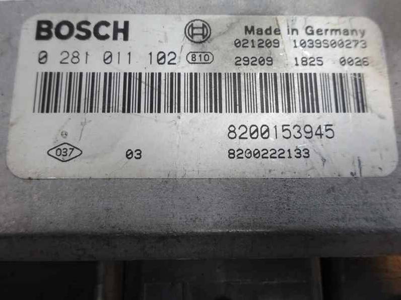 CENTRALITA MOTOR UCE RENAULT SCENIC 1999 1.9 DCI D (102 CV)