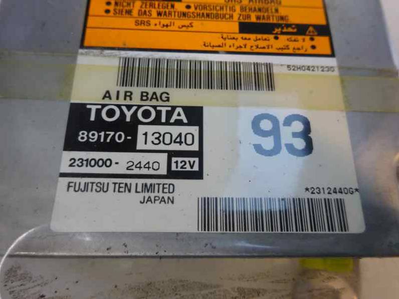 CENTRALITA AIRBAG TOYOTA COROLLA 2004 2.0 TURBODIESEL (90 CV)