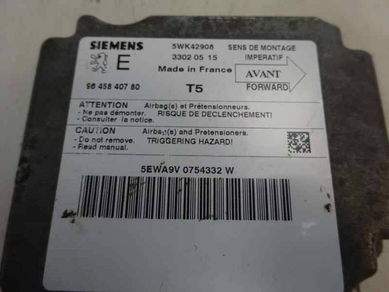 CENTRALITA AIRBAG PEUGEOT 307 2002 2.0 HDI (90 CV)