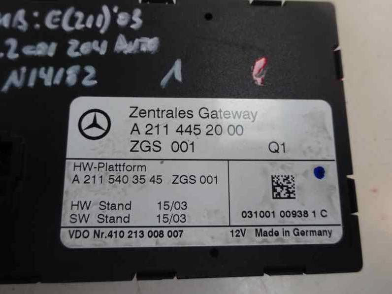 MODULO ELECTRONICO MERCEDES CLASE E BERLINA 2003 3.2 CDI (204 CV)