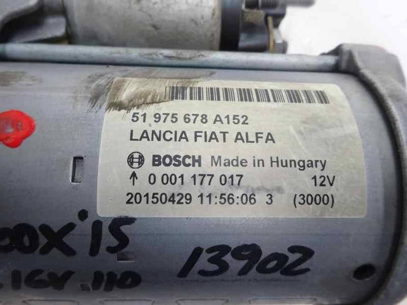 MOTOR ARRANQUE FIAT 500 X 2015 1.6 16V (110 CV)