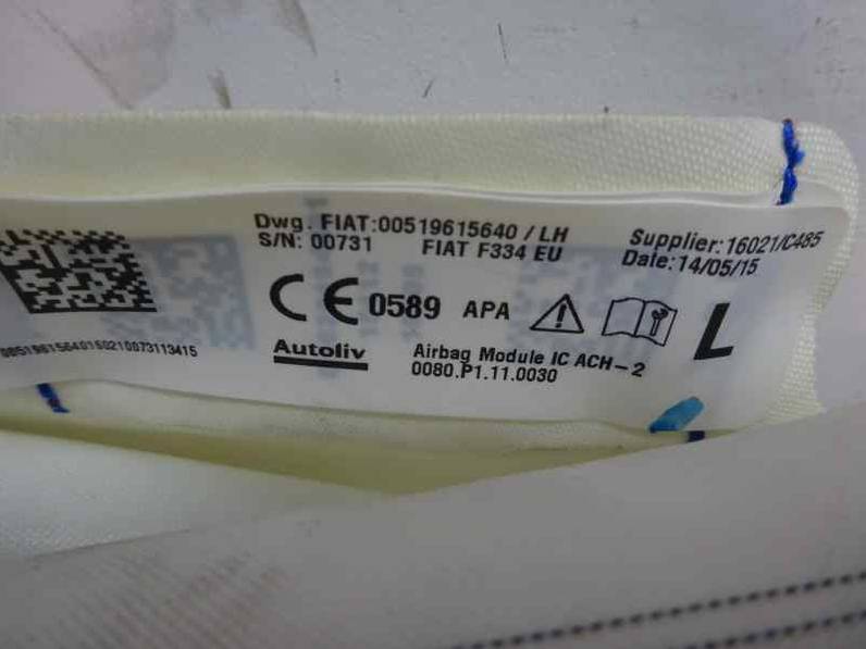AIRBAG CORTINA DELANTERO IZQUIERDO FIAT 500 X 2015 1.6 16V (110 CV)