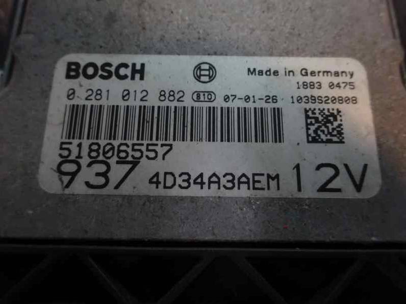 CENTRALITA MOTOR UCE ALFA ROMEO 147 2007 1.9 JTD (120 CV)