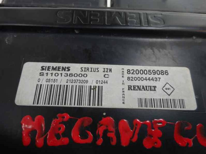 CENTRALITA MOTOR UCE RENAULT MEGANE I COUPE FASE 2 2001 1.4 16V (95 CV)