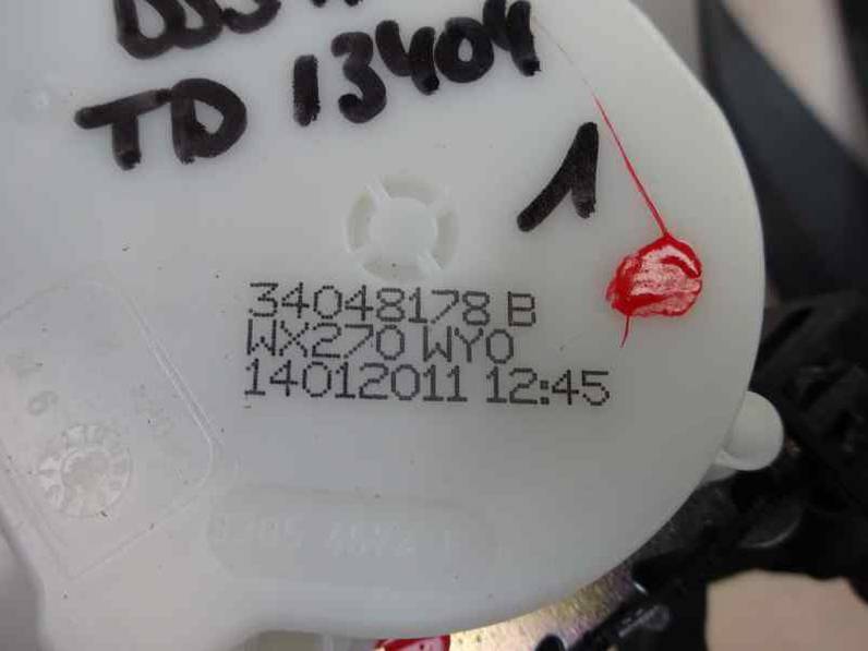 CINTURON SEGURIDAD TRASERO DERECHO CITROEN DS3 2011 1.6 E-HDI FAP (92 CV)