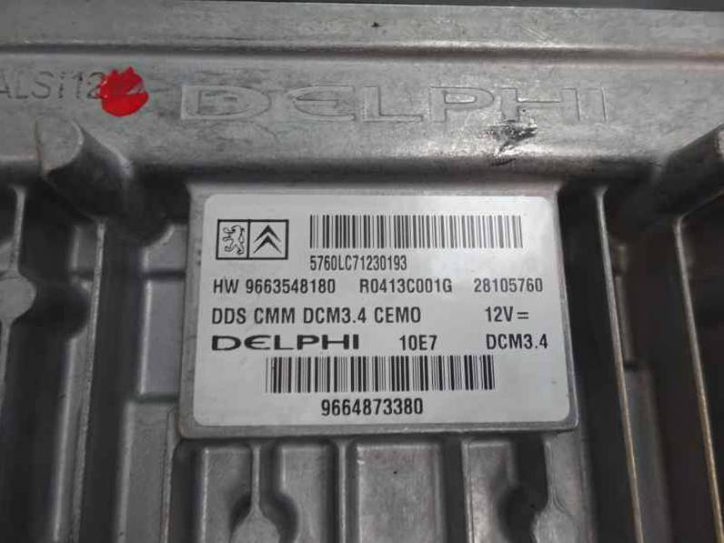 CENTRALITA MOTOR UCE PEUGEOT 407 2007 2.0 16V HDI (136 CV)