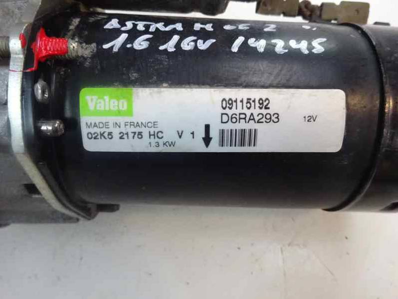 MOTOR ARRANQUE OPEL ASTRA H BER 2006 1.6 16V (105 CV)