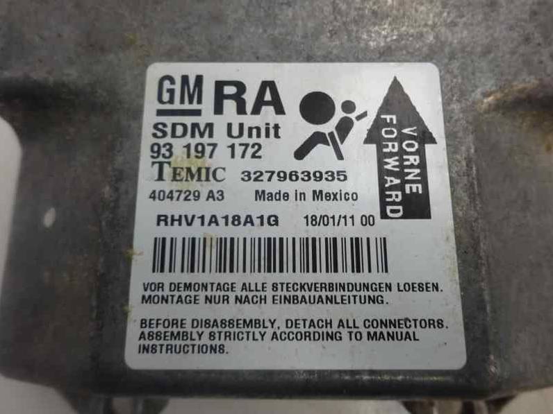 CENTRALITA AIRBAG OPEL ASTRA H BER 2006 1.6 16V (105 CV)