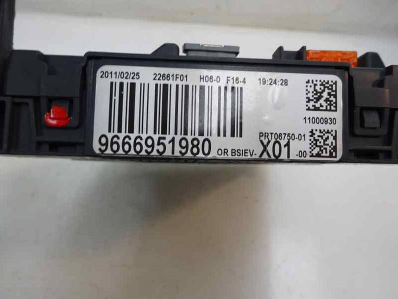 CAJA RELES FUSIBLES PEUGEOT 207 2011 1.4 HDI (68 CV)