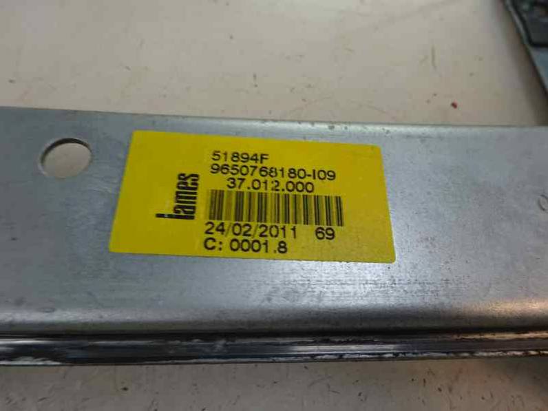 ELEVALUNAS TRASERO IZQUIERDO PEUGEOT 207 2011 1.4 HDI (68 CV)