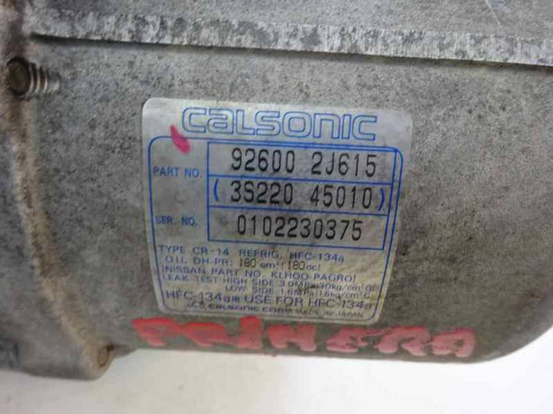 COMPRESOR AIRE ACONDICIONADO NISSAN PRIMERA TRAV 2001 2.0 TURBODIESEL (90 CV)