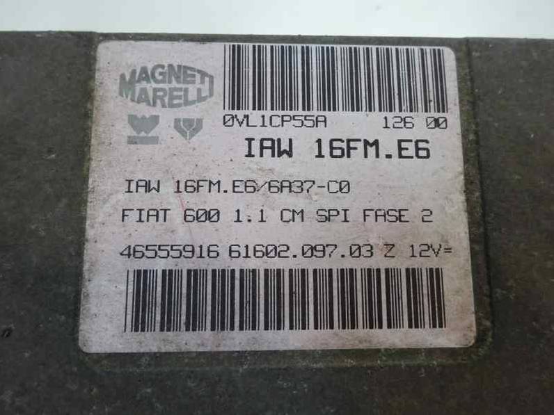 CENTRALITA MOTOR UCE FIAT SEICENTO 2000 1.1 (54 CV)