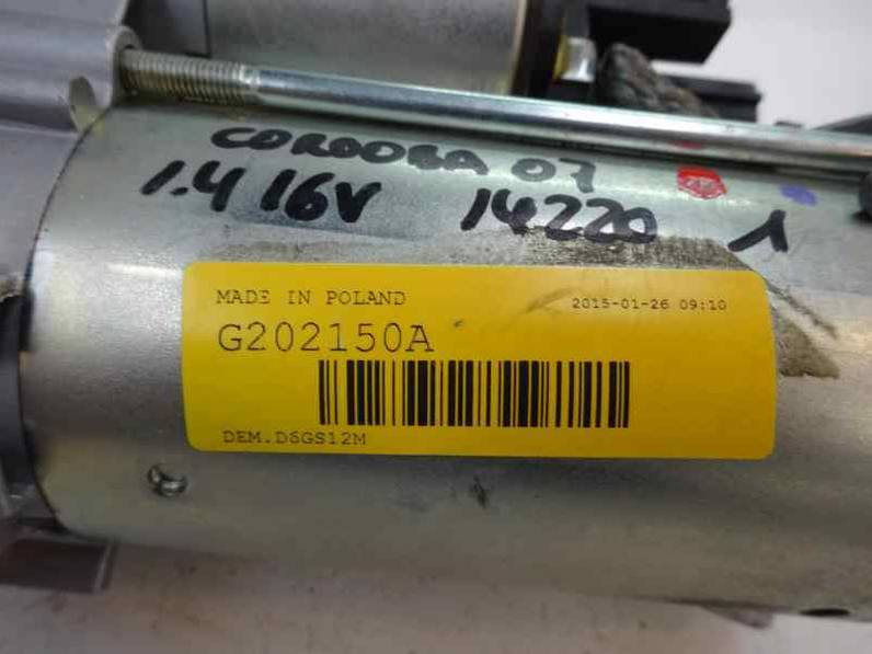 MOTOR ARRANQUE SEAT CORDOBA BERLINA 2007 1.4 16V (86 CV)