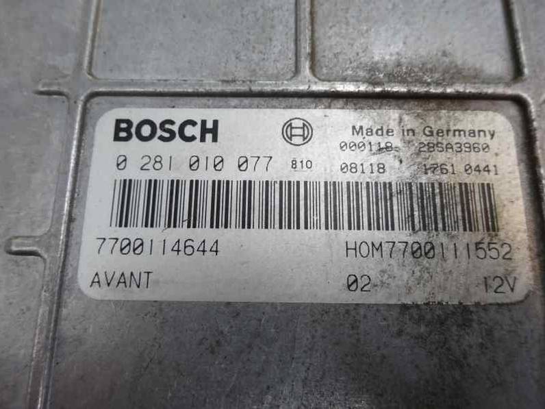 CENTRALITA MOTOR UCE RENAULT SCENIC 2000 1.9 DTI D (98 CV)