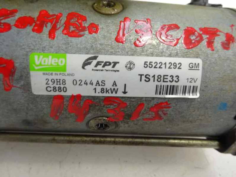 MOTOR ARRANQUE OPEL COMBO 2009 1.3 16V CDTI (75 CV)