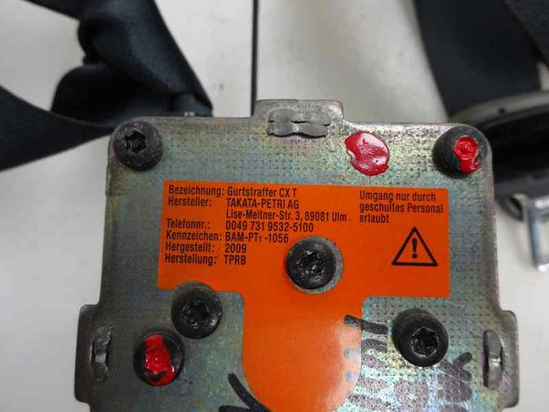 CINTURON SEGURIDAD DELANTERO DERECHO TOYOTA YARIS 2010 1.0 (69 CV)