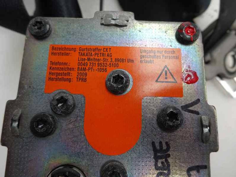 CINTURON SEGURIDAD DELANTERO IZQUIERDO TOYOTA YARIS 2010 1.0 (69 CV)