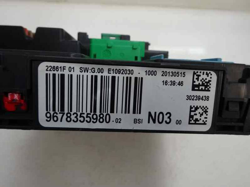 CAJA RELES FUSIBLES PEUGEOT 208 2012 1.2 16V VTI (82 CV)