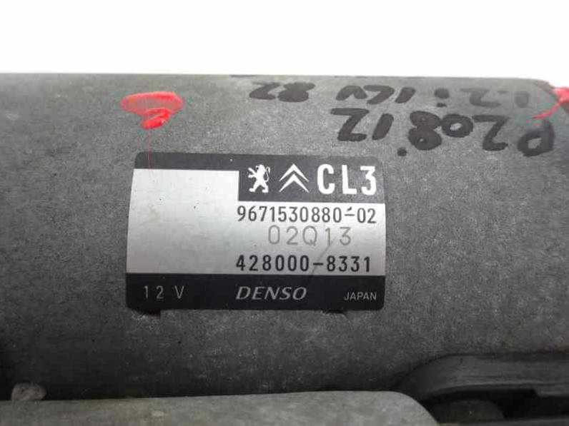 MOTOR ARRANQUE PEUGEOT 208 2012 1.2 16V VTI (82 CV)