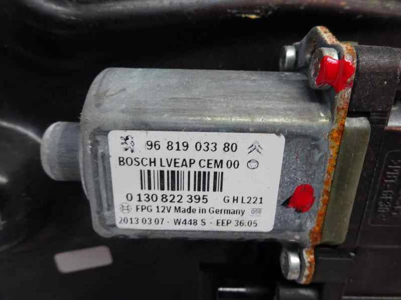 ELEVALUNAS TRASERO IZQUIERDO PEUGEOT 308 2013 1610 (114 CV)