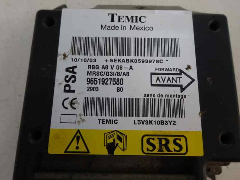 CENTRALITA AIRBAG CITROEN C3 2003 1.4 HDI (68 CV)