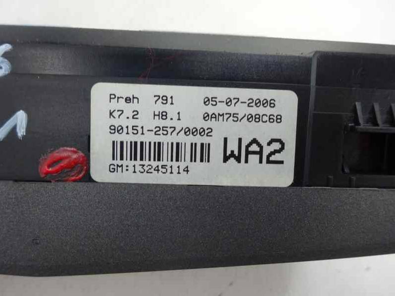 MANDO CLIMATIZADOR OPEL ZAFIRA B 2006 1.8 (120 CV)